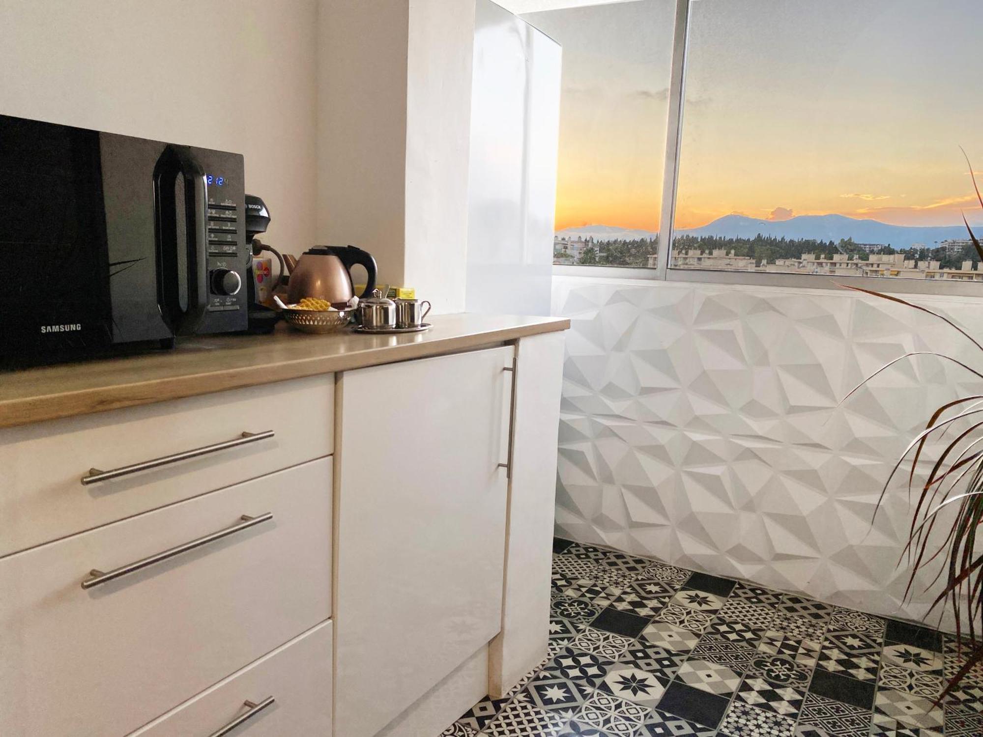 Panoramic Sea View - Air-Conditioning - Balcony - Tramway - 2 Bedrooms - Wifi - Fully Equipped Kitchen Ница Екстериор снимка
